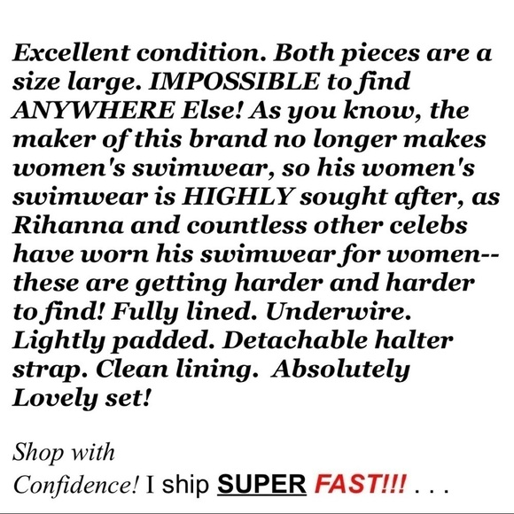 Charlie by Matthew Zink MZ Jerry Halter Bandeau Bikini 2pc Set Turquoise Sz L - Picture 2 of 9